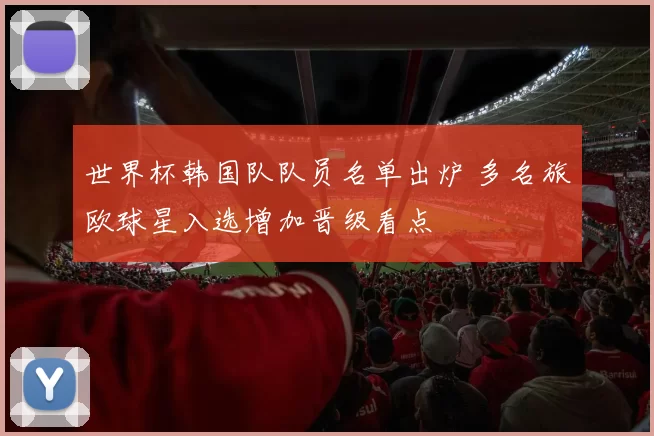 世界杯韩国队队员名单出炉 多名旅欧球星入选增加晋级看点